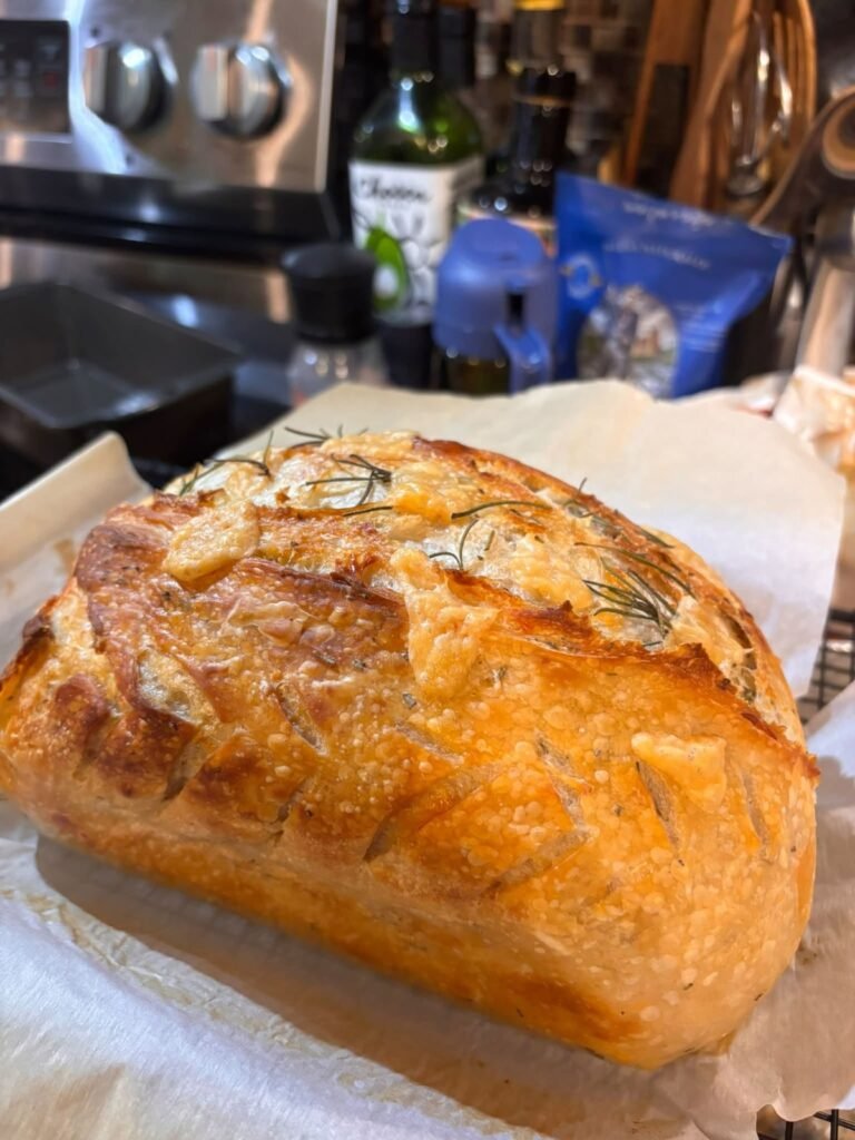 Cheesy Rosemary Garlic Bread